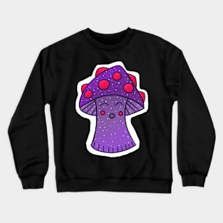 Cute Happy Sleepy Mushroom Crewneck Sweatshirt